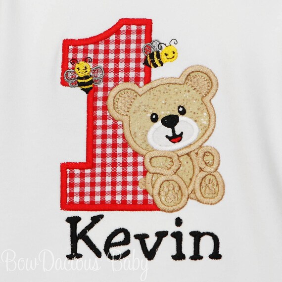 Picnic Bear Birthday Shirt, Teddy Bear Picnic Birthday Shirt, Custom Il_570xn