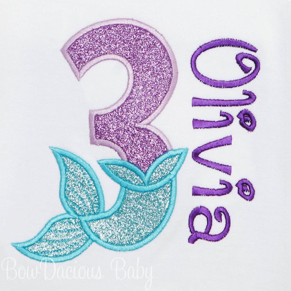 Mermaid Birthday Shirt, Mermaid Birthday Outfit, Mermaid Birthday Party, Any Age and Colors Il_570xn