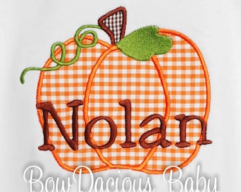 Boys Pumpkin Shirt, Monogrammed Pumpkin Shirt, Boys Thanksgiving Shirt, Boys Halloween Shirt, Custom Pumpkin Shirt, Thanksgiving Shirt