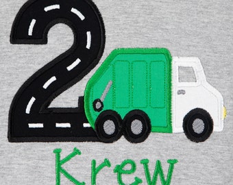 Garbage Truck Birthday Shirt, Garbage Truck Shirt, Truck Birthday Shirt, Personalized Birthday Shirt, Truck Shirt, Trash Truck, CUSTOM