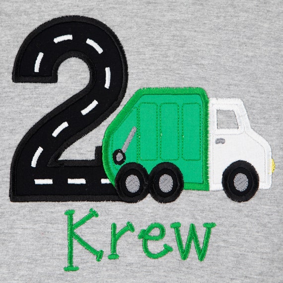Garbage Truck Birthday Shirt, Garbage Truck Shirt, Truck Birthday Shirt, Personalized Birthday Shirt, Truck Shirt, Trash Truck, CUSTOM Il_570xn