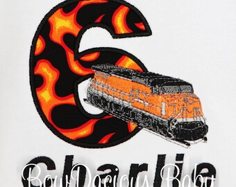 Train Engine Birthday Shirt, Toddler Train Theme Birthday, Train Conductor Shirt, Toddler Train Birthday Party, Custom, Any Age
