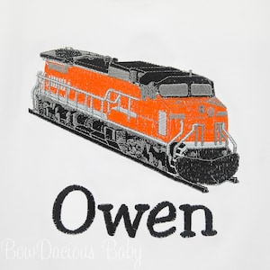 Boys Train Shirt, Personalized Train Shirt, Embroidered, Personalized, Birthday Gift, Christmas Gift, Any Colors
