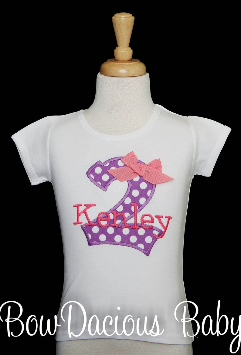 Girl Second Birthday 2nd Birthday Shirt Girl Two Shirt Girl 2nd Birthday Shirt Custom 2nd Birthday Shirt 2nd Birthday Shirt ANY AGE