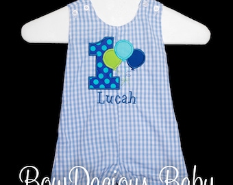 Birthday Jon Jon, Balloon Birthday Outfit, 1st Birthday Outfit, Boy Birthday Jon Jon, Cake Smash, Balloon Birthday Outfit, Personalized
