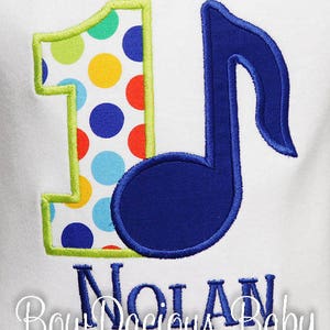 Boy&#39;s Music Birthday Shirt, Birthday Number, Music Shirt or Bodysuit, Custom Music Birthday Shirt, Music Birthday, Boys Music Birthday