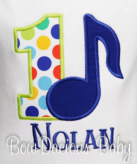 Boy's Music Birthday Shirt, Birthday Number, Music Shirt or Bodysuit, Custom Music Birthday Shirt, Music Birthday, Boys Music Birthday Il_570xn