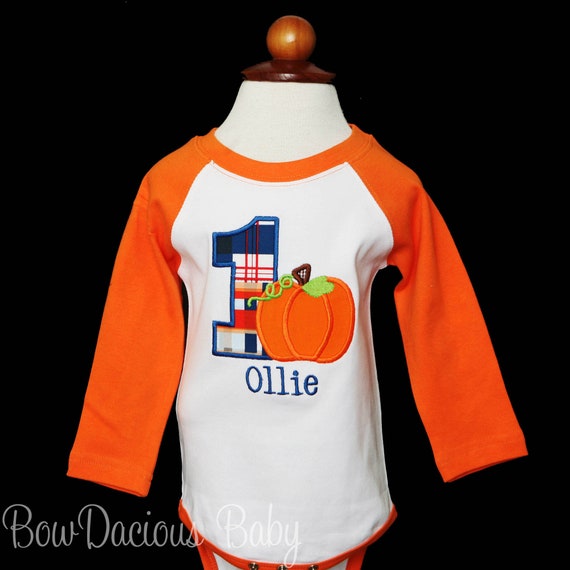 Pumpkin Birthday Outfit, Boys Halloween, Fall Pumpkin Birthday Shirt, Baby Boy 1st Birthday Outfit, Pumpkin First Birthday, ANY AGE Il_570xn