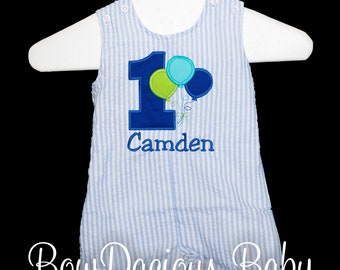 1st Birthday Jon Jon, Balloon Birthday Outfit, 1st Birthday Outfit, Boy Birthday Jon Jon, Cake Smash Outfit, Balloon Birthday Outfit, Custom