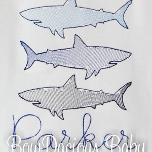 Shark Shirt, Boys Shark Shirt, Beach Shirt, Summer Shirt, Custom Colors, Shark Birthday Shirt, Birthday Gift