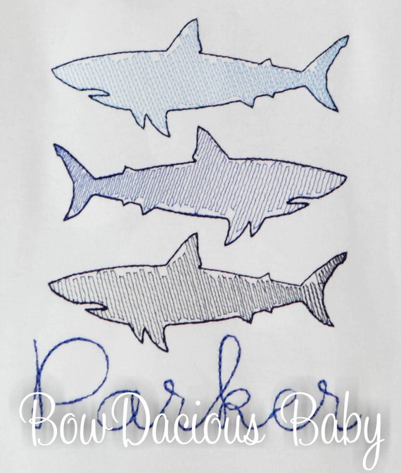 Shark Shirt, Boys Shark Shirt, Beach Shirt, Summer Shirt, Custom Colors, Shark Birthday Shirt, Birthday Gift Il_570xn
