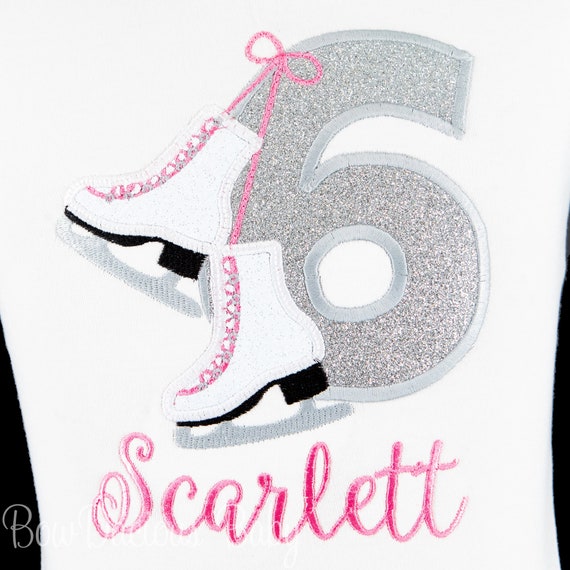 Personalized Ice Skating Birthday Shirt, Ice Skating Birthday, Winter