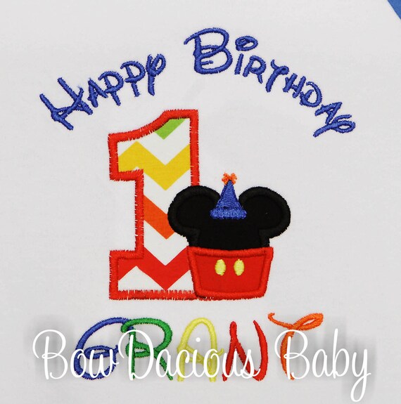 Mickey Mouse Birthday Shirt, Mickey Mouse Birthday Number, Boys Birthday Shirt, Happy Birthday Shirt, Personalized Birthday Shirt, Custom Il_570xn