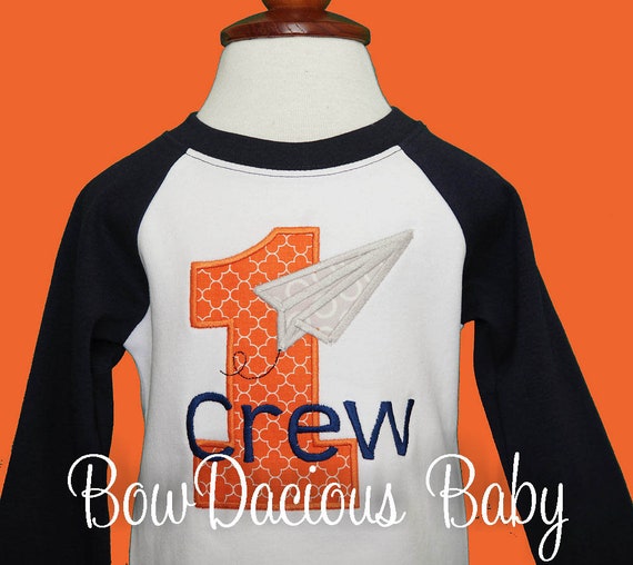 Paper Airplane Birthday Shirt, 1st Birthday Shirt, Personalized Birthday Shirt, Time Flies First Birthday Shirt or Bodysuit, Custom, Any Age Il_570xn