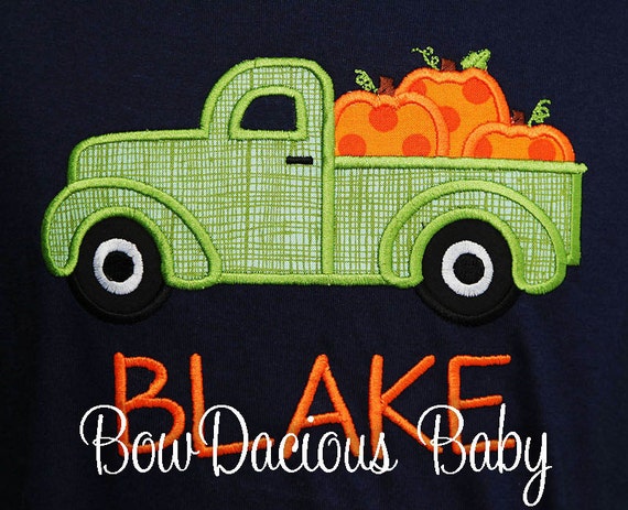 Boys Halloween Shirt, Boys Thanksgiving Shirt, Boys Fall Shirt, Pumpkin Truck Shirt, Fall Pumpkin Truck Shirt, Any Colors, Personalized Il_570xn