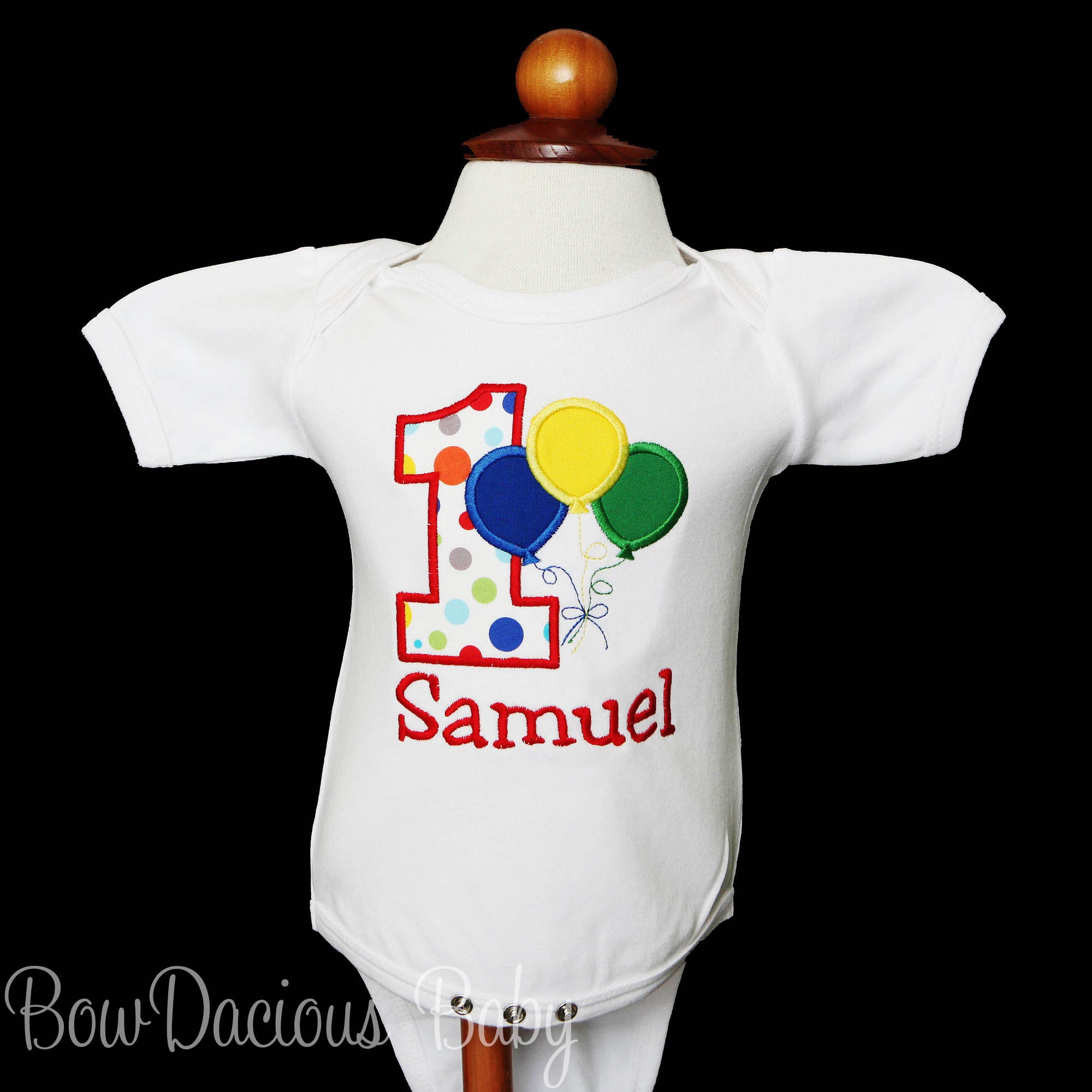 Birthday Celebration Cake Smash ANY AGECOLORS Birthday Boy Balloon Outfit Personalized First Birthday Balloons Bodysuit or Shirt