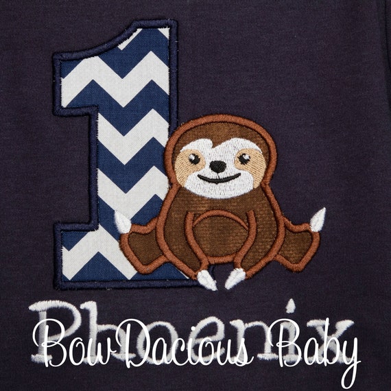 Boys Sloth Birthday Shirt, Boys Birthday Shirt, Sloth Shirt, Boys Sloth Shirt, Kids Birthday T-Shirt, Boys Birthday Sloth Tee, CUSTOM Il_570xn