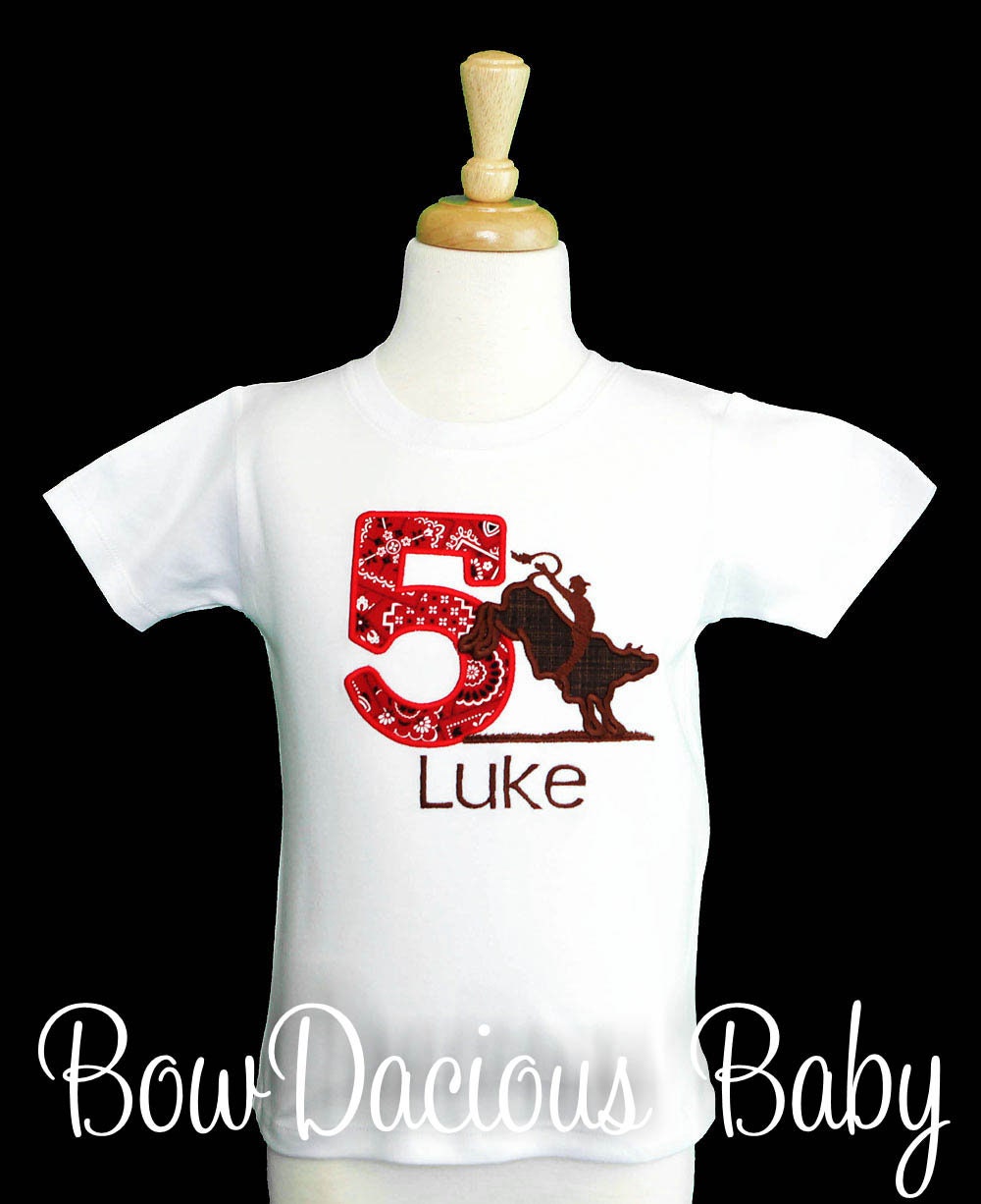 Bull Rider Birthday Shirt, Bull Riding Birthday Shirt, Cowboy Birthday ...