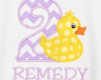 Duck Birthday Shirt, Duck Birthday, Duck Birthday Party, Rubber Duck Birthday Outfit, Girls Birthday Shirt, Any Age and Colors