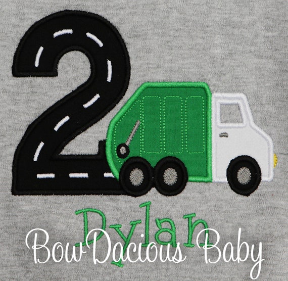 Garbage Truck Birthday Shirt, Garbage Truck Shirt, Truck Birthday Shirt, Personalized Birthday Shirt, Truck Shirt, Trash Truck, CUSTOM Il_570xn