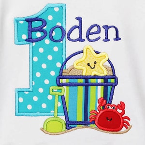 Sand Bucket Birthday Shirt, Beach Birthday Shirt, Sand Pail Birthday Shirt, Beach Theme Birthday Shirt, Custom Birthday Shirt image 3