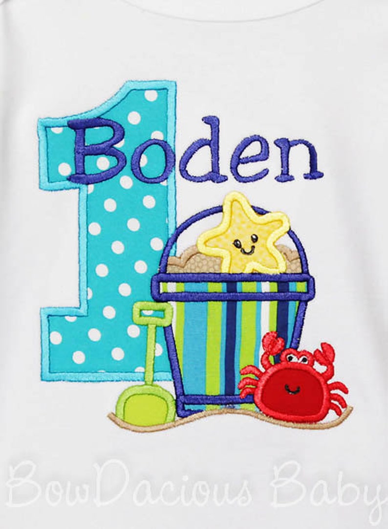 Sand Bucket Birthday Shirt, Beach Birthday Shirt, Sand Pail Birthday Shirt, Beach Theme Birthday Shirt, Custom Birthday Shirt image 3