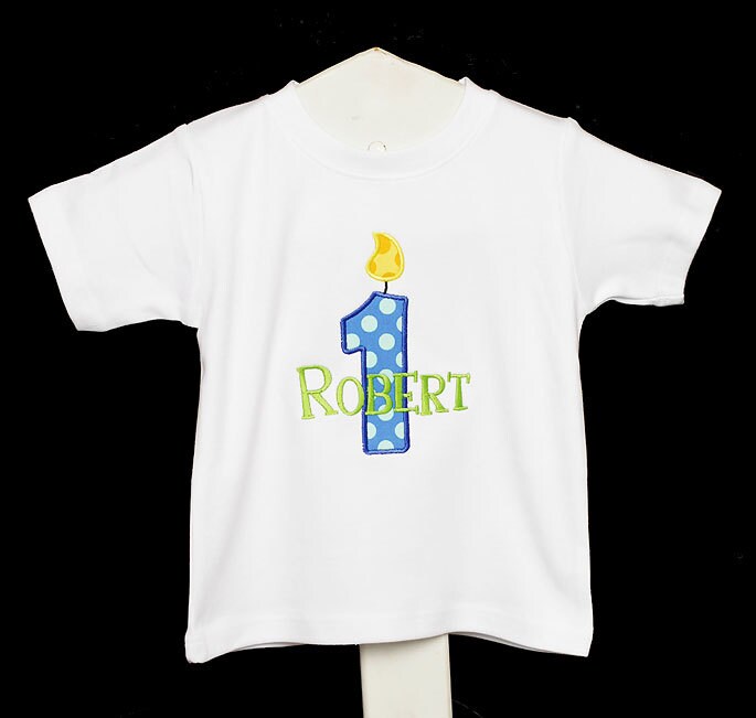 First Birthday Shirt Boys Birthday Shirt Monogrammed | Etsy