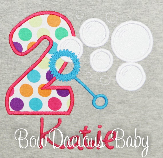Bubble Bithday Shirt, Bubble Blowing Birthday Shirt, Bubble Shirt or Bodysuit, Boy, Girl, Second Birthday Shirt, Custom, Any Age and Colors Il_570xn