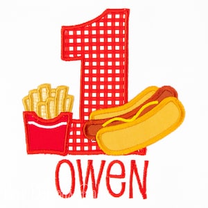 Hot Dog Birthday Shirt, Fries Birthday Shirt, BBQ Birthday Shirt, Hot Dog and Fries Birthday Shirt, Personalized Birthday Shirt, CUSTOM