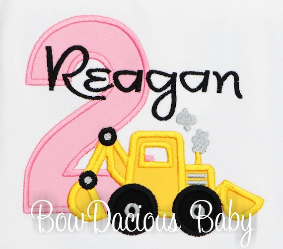 Construction Birthday Shirt, Digger, Personalized Birthday Shirt Shirt, CUSTOM Il_570xn