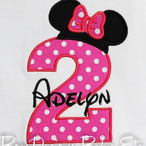 Minnie Mouse Birthday Shirt, Minnie Birthday Shirt, Girls Birthday Shirt, Custom Birthday Shirt, Personalized Birthday Shirt, Birthday Shirt