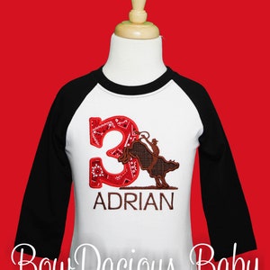 Bull Rider Birthday Shirt, Bull Riding, Rodeo Birthday Shirt, Custom ...