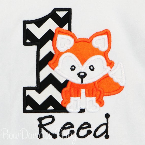 fox first birthday shirt