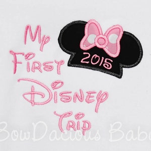 My First Disney Trip Shirt, 1st Disney Trip, Custom Disney Shirt, Any Year, Custom Colors, Personalized Disney Trip Shirt