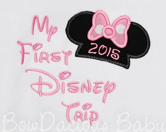 My First Disney Trip Shirt, 1st Disney Trip, Custom Disney Shirt, Any Year, Custom Colors, Personalized Disney Trip Shirt