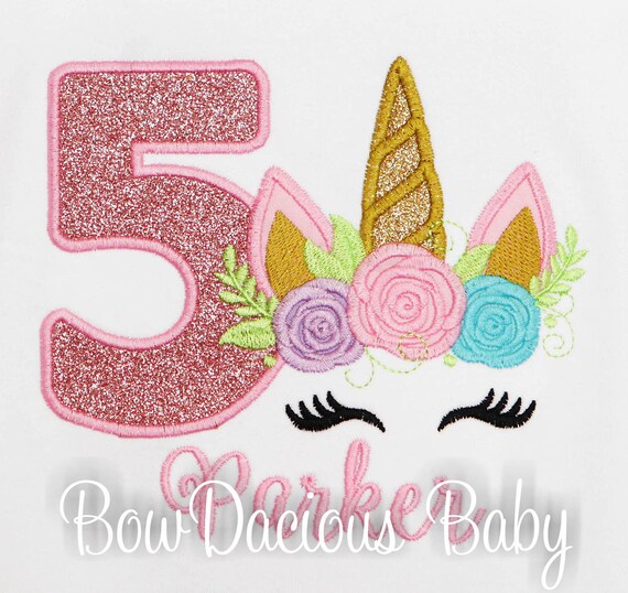 Girls Unicorn Birthday Shirt Il_570xn