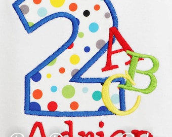 1st Birthday Alphabet Shirt, Baby Boy Birthday ABC Outfit, ABC Birthday Shirt, Alphabet Birthday Shirt, 1st Birthday Shirt, ANY Age/Colors