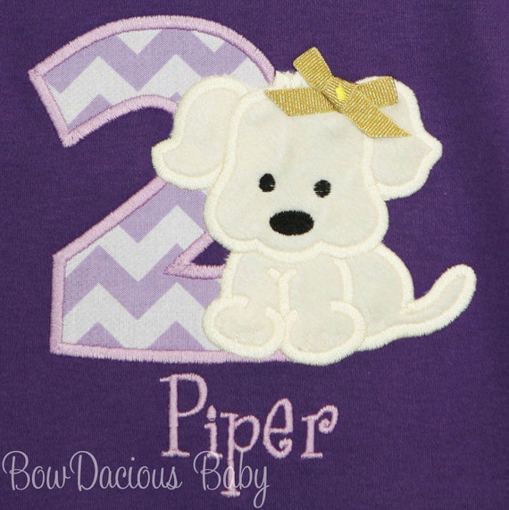 Dog Birthday Shirt, Puppy Party, Custom Colors, Girl's Birthday Shirt, Children's Tee, Adopt a
