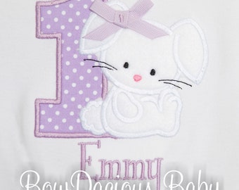 Bunny Birthday, Some Bunny is One, First Birthday Shirt, Bunny Birthday Party, Baby Girl Birthday, Custom Colors, Any Age