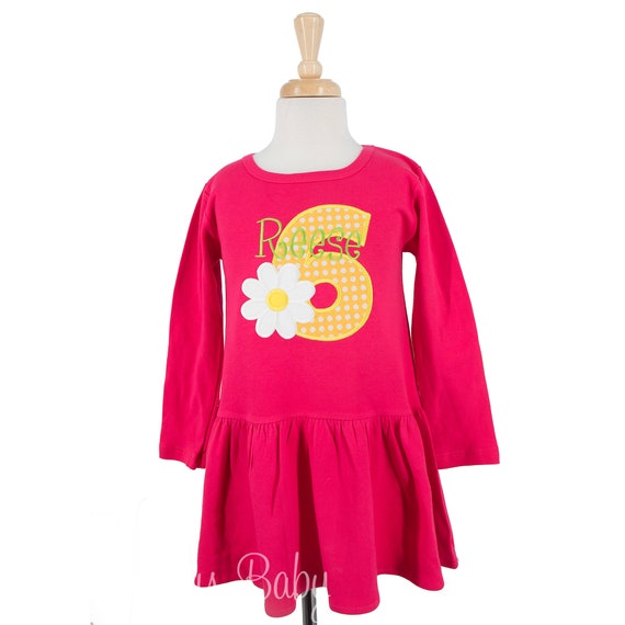 Daisy Birthday Dress, Daisy Birthday, Flower Birthday Dress, Girls