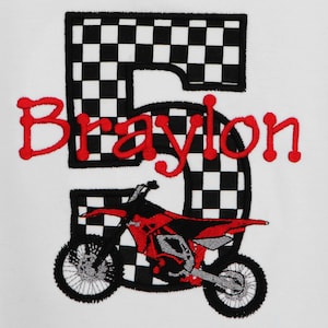 Dirt Bike Birthday Shirt, Dirt Bike Birthday Party, Personalized Dirt Bike Tee, Custom, ANY AGE/COLORS