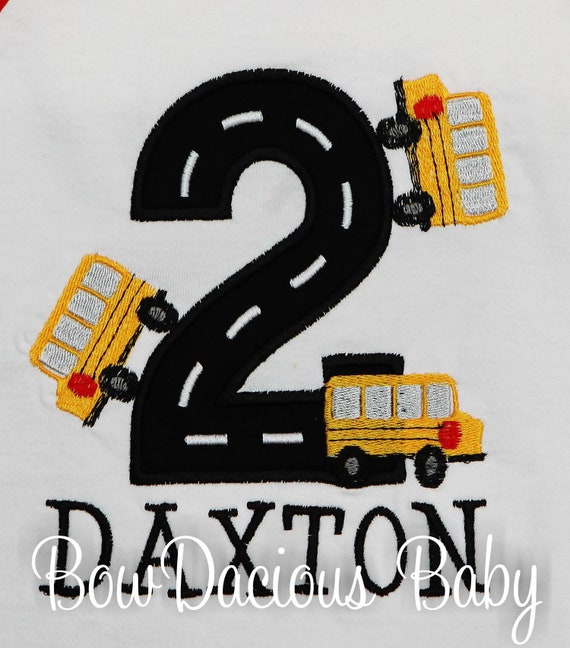 Bus Birthday Shirt, Custom Il_570xn