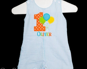 Balloon Birthday Outfit, Birthday Jon Jon, 1st Birthday Outfit, 1st Birthday Jon Jon, Birthday Balloons, Balloon Birthday Outfit, CUSTOM