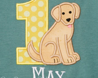 Dog Birthday Shirt, Puppy Party, Customize Colors, Boys Birthday Shirt, Adopt a Puppy Party, Any Age and Colors