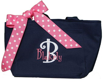 Monogram Lunchbox, Monogram Lunch Bag, Personalized Cooler Tote, Custom Monogram Lunch, Personalized Lunch box, Embroidered Lunch bag
