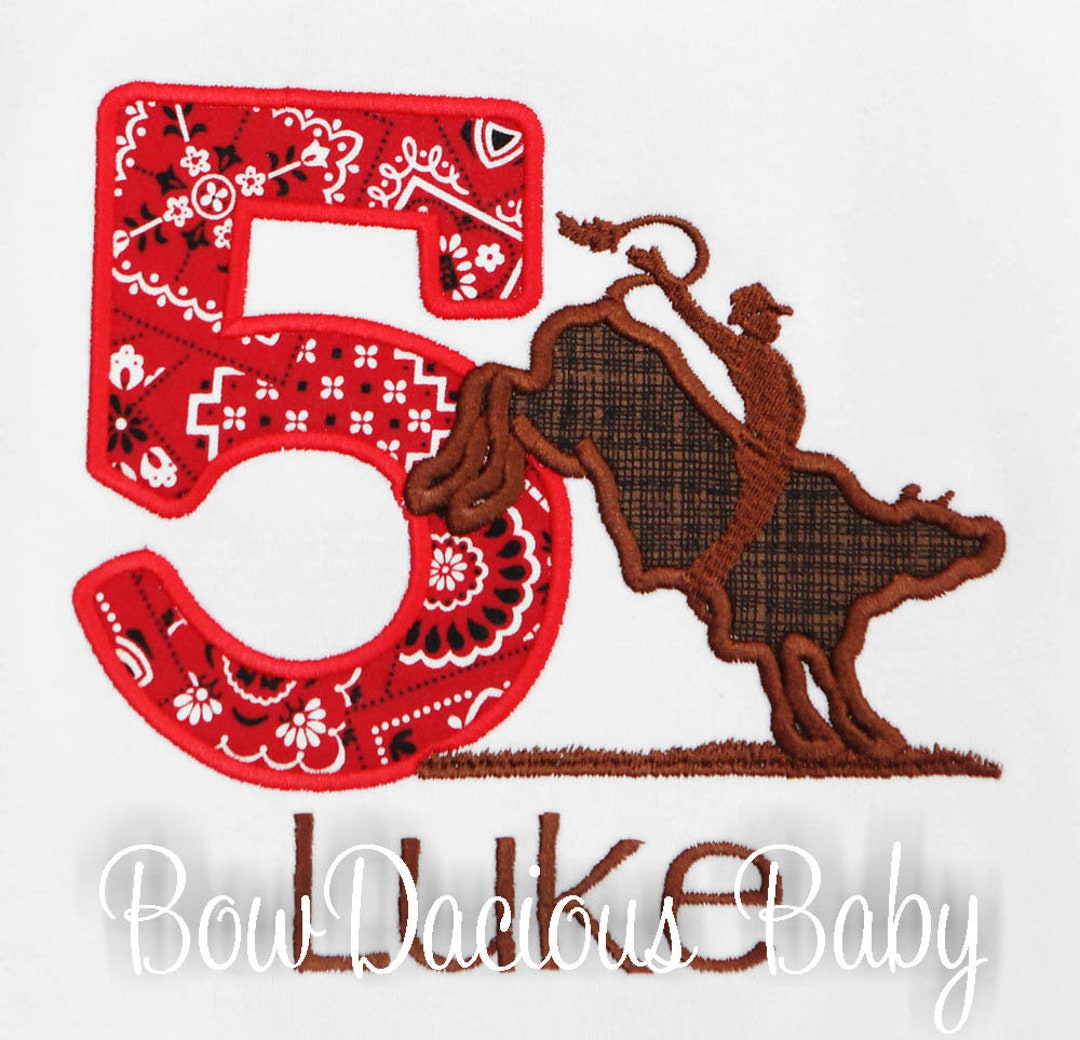 Bull Rider Birthday Shirt, Bull Riding Birthday Shirt, Cowboy Birthday ...