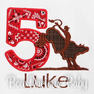 Bull Rider Numbers Bull Rider Birthday Shirt, Bull Riding Birthday Shirt, Cowboy Birthday ...