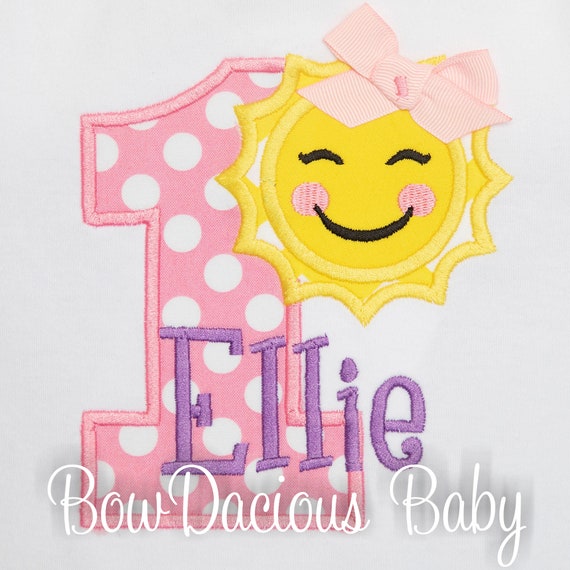 Sunshine First Birthday Shirt, Custom Il_570xn