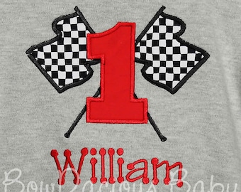 Checkered Flag Birthday Shirt, Race Car Birthday Shirt, Boys Checkered Flag Birthday Shirt, Boys Race Car Birthday Shirt, Custom Boys Shirt