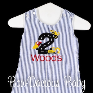 Construction Vehicles Birthday Outfit, Construction Birthday Outfit, Birthday Boy Jon Jon, Construction Vehicles, Custom, YOU PICK